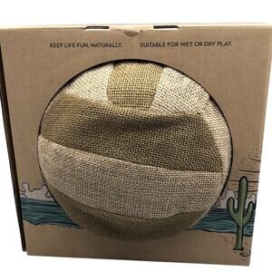 Waboba Eco-Friendly Volleyball Jute Plant Rubber Tree Sustainable Fun, 9.25"D